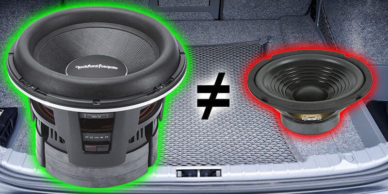 Can I Swap the Factory Subwoofer in My Car for Better Performance?