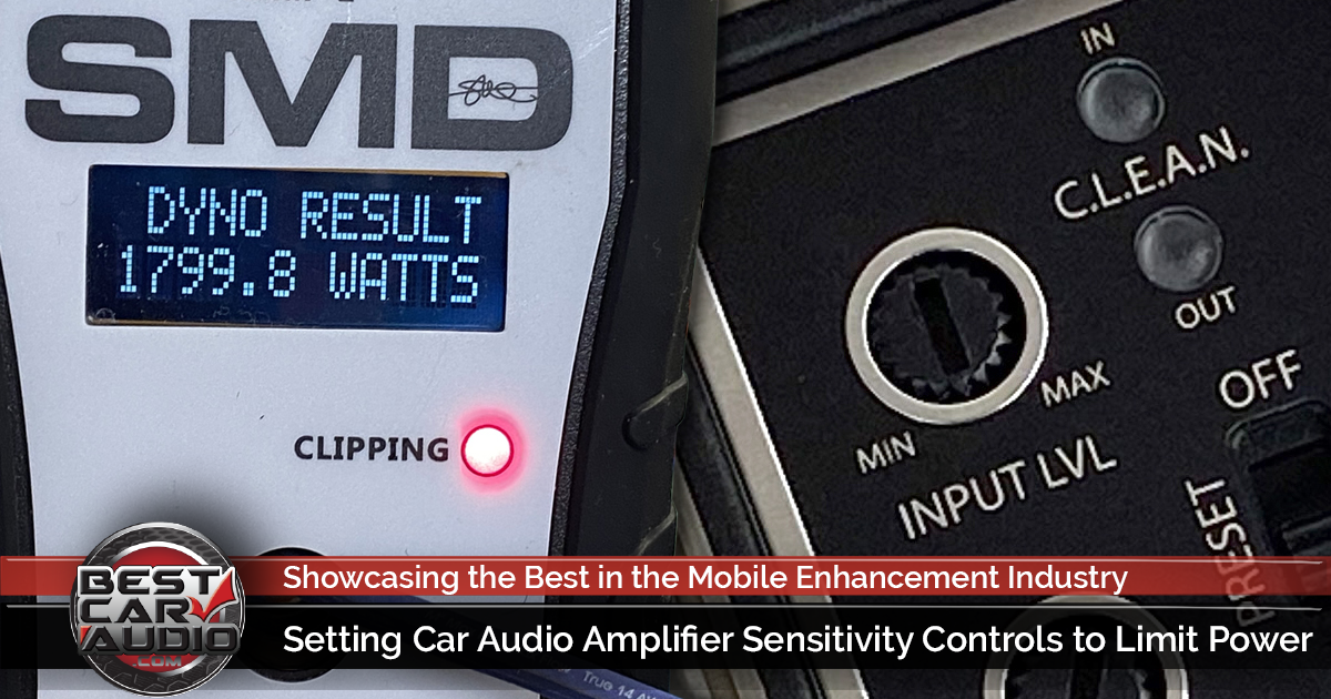 Setting Car Audio Amplifier Sensitivity Controls to Limit Power