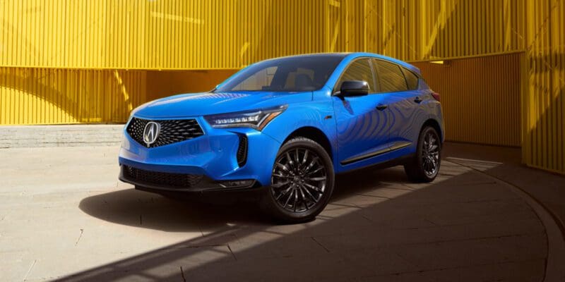 2022 Acura RDX A-Spec. Long Beach Blue Pearl.