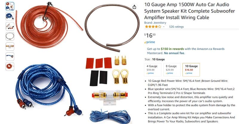 Amp Installation Kit