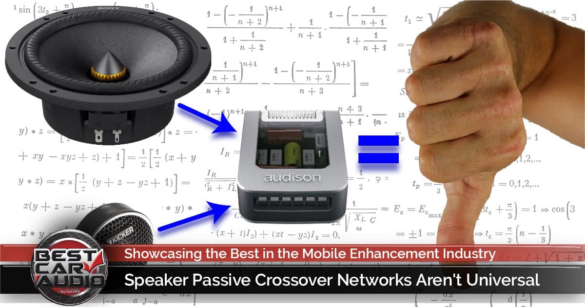 Speaker Passive Crossover Networks Aren't Universal