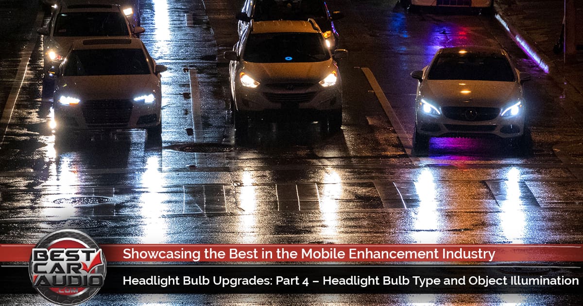 Headlight Bulb Type and Object Illumination