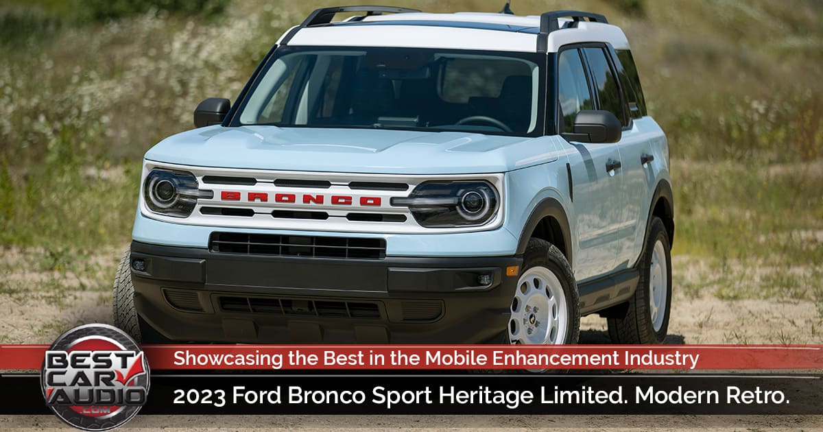 2023 Ford Bronco Sport Heritage Limited. Modern Retro.