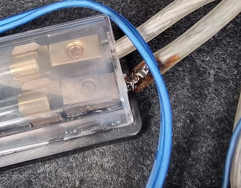Melted wire connections