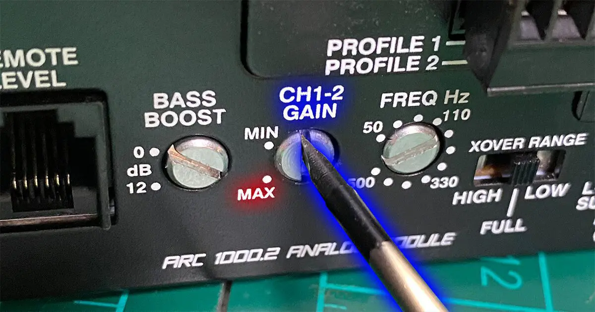 Amplifier Gain Settings