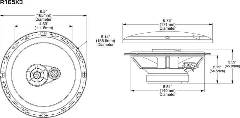 Rockford Fosgate R165X3