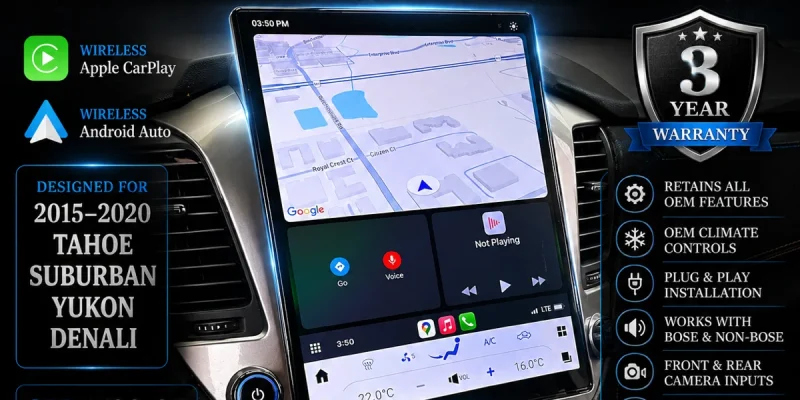 RDVFL Introduces 15.6-Inch Tesla-Style Screen Upgrade for Chevrolet Silverado and GMC Sierra